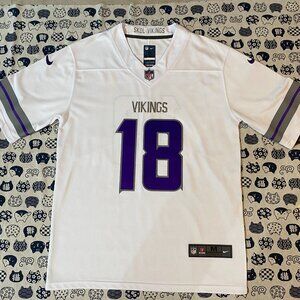 Nike Phil Sims Wears The Number 18 Nfl White Jersey For The New York Giants